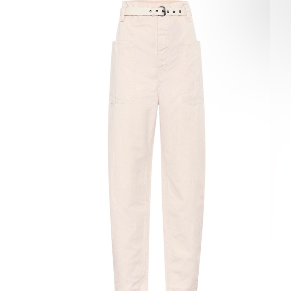 Isabel marant etoile off-white linen rinny trouser